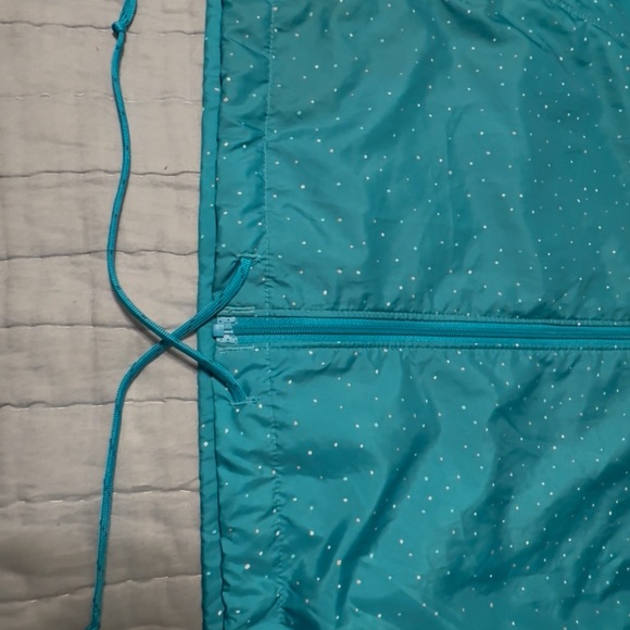 Columbia flash forward hooded wind breaker, med, teal, gently used. - Picture 11 of 11